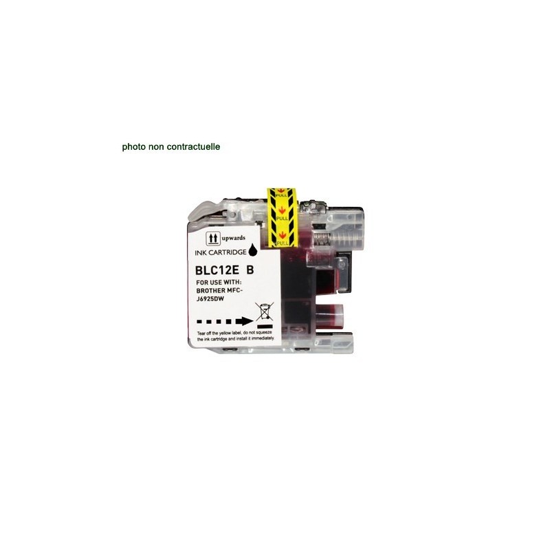 Brother® LC 12E Black (2400 pages) cartouche générique - Économies garanties