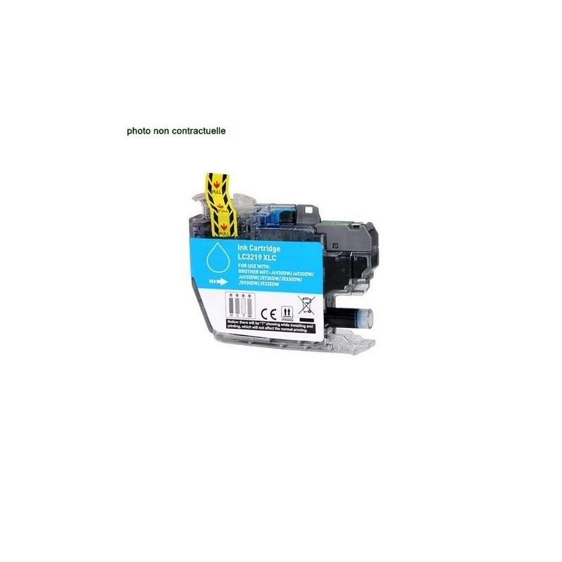 Brother® LC 421 Cyan (200 pages) cartouche générique - Économies garanties