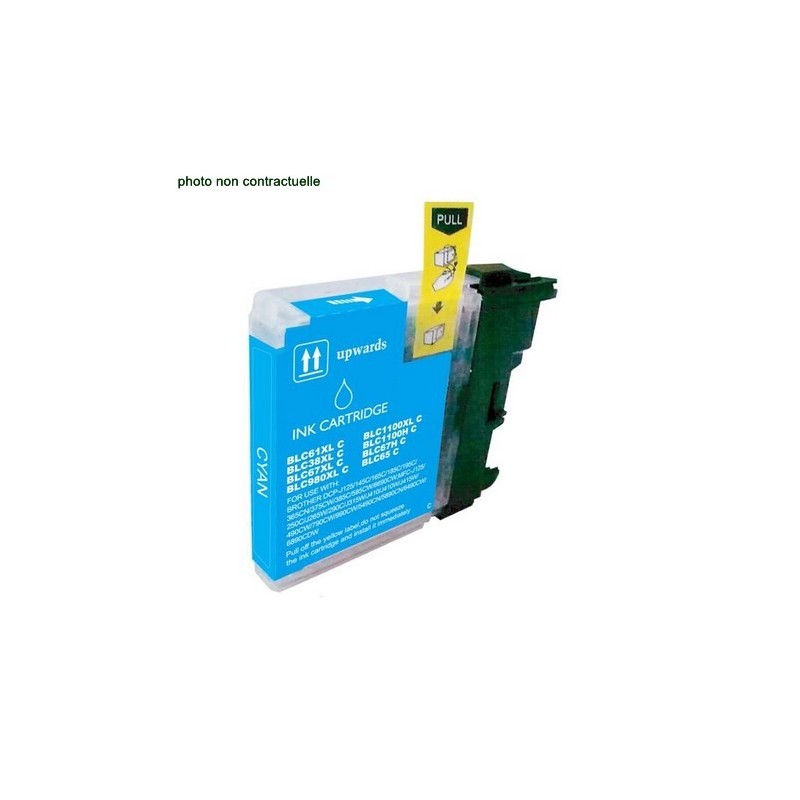 Brother® LC 980 Cyan (400 pages) cartouche générique - Économies garanties