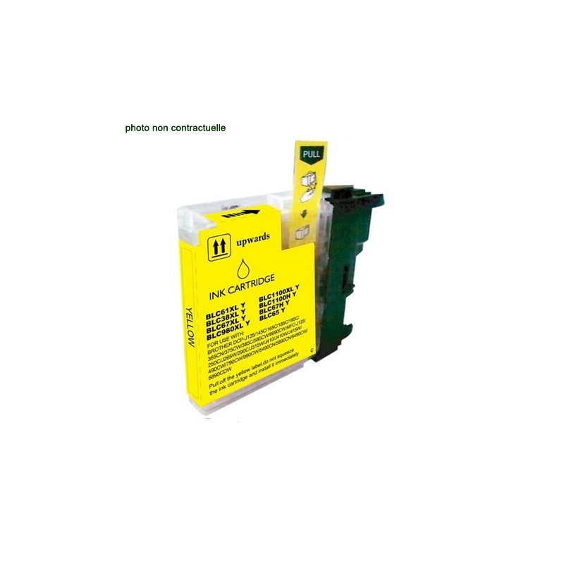 Brother® LC 980 Yellow (400 pages) cartouche générique - Économies garanties