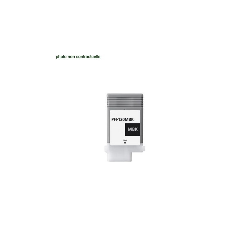 Canon® PFI120 Black Mat (130 ml) cartouche générique - Économies garanties