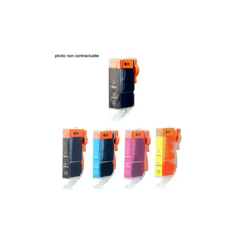 Canon® PGI 525 / CLI 526 pack de 5 cartouches génériques - Économies garanties