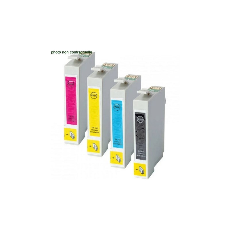 Epson® T0615 pack de 4 cartouches génériques - Économies garanties