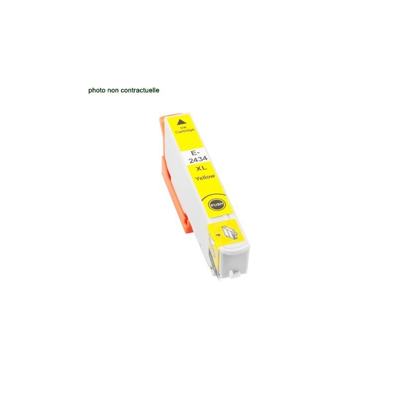 Epson® T2434 XL Yellow (740 pages) cartouche générique - Économies garanties