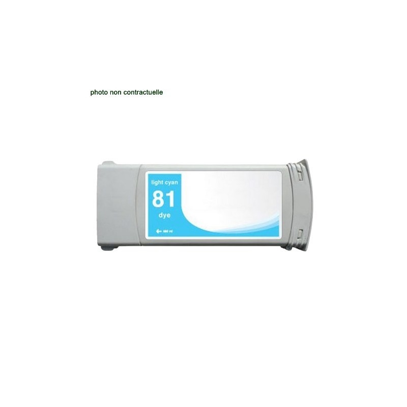 HP® 81 Light Cyan (1400 pages) cartouche générique - Économies garanties