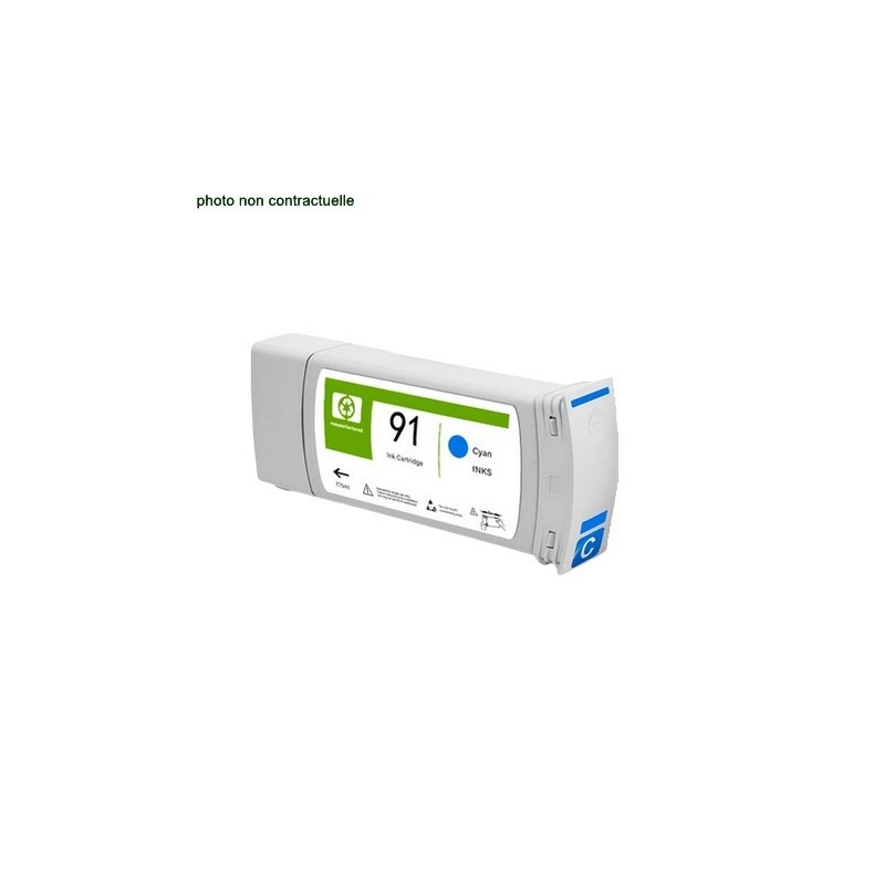 HP® 91 Cyan (775ml) cartouche générique - Économies garanties