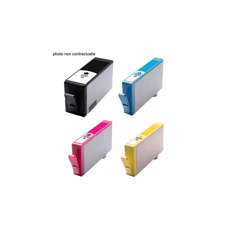 HP® 920 XL pack de 4 cartouches génériques - Économies garanties