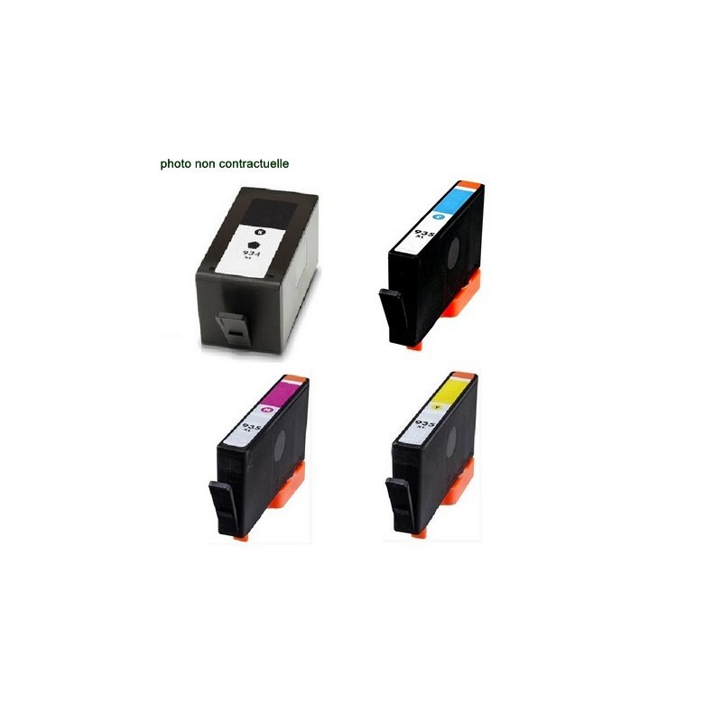 HP® 934/935 XL pack de 4 cartouches génériques - Économies garanties
