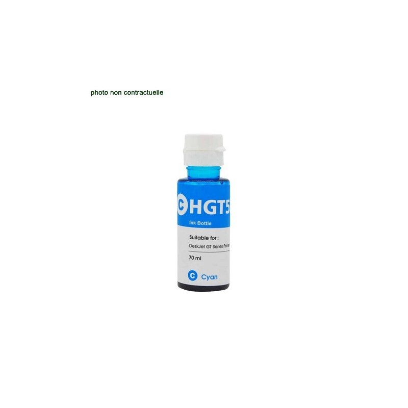 HP® GT52 Cyan Flacon (70ml) cartouche générique - Économies garanties