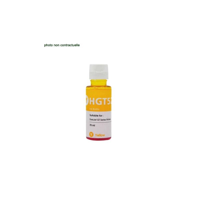 HP® GT52 Yellow Flacon (70ml) cartouche générique - Économies garanties