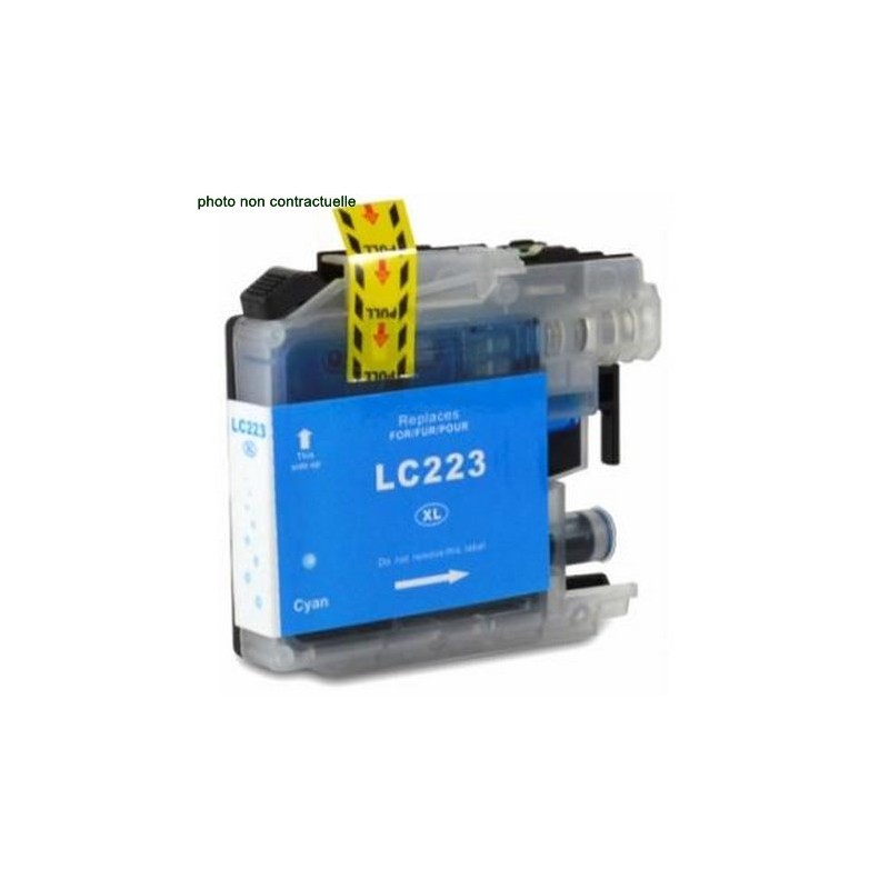Brother® LC 223 Cyan (550 pages) cartouche générique - Économies garanties