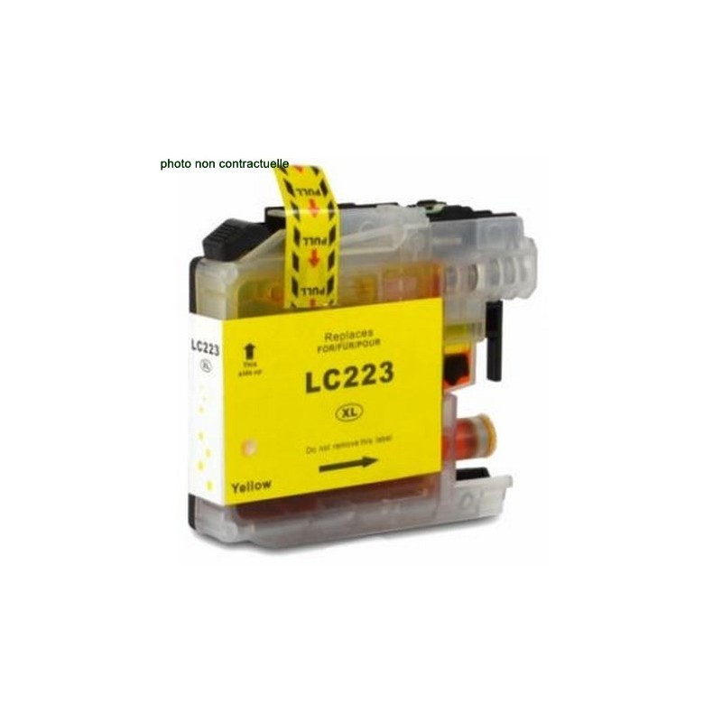 Brother® LC 223 Yellow (550 pages) cartouche générique - Économies garanties
