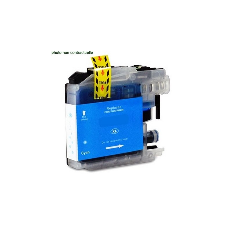 Brother® LC 225 Cyan XL (1200 pages) cartouche générique - Économies garanties