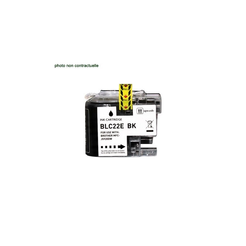 Brother® LC 22E Black (2400 pages) cartouche générique - Économies garanties