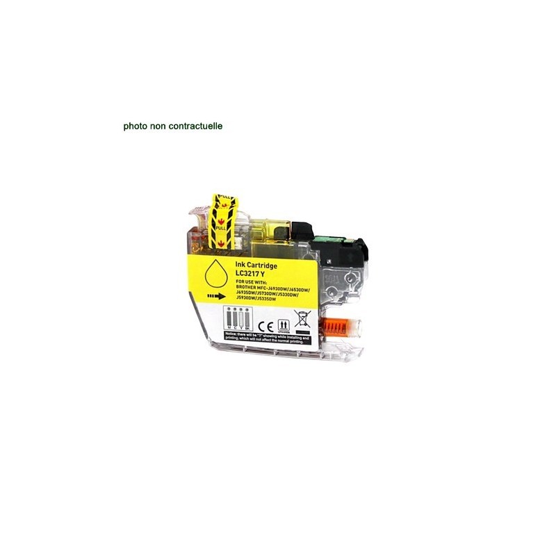 Brother® LC 3217 Yellow (550 pages) cartouche générique - Économies garanties