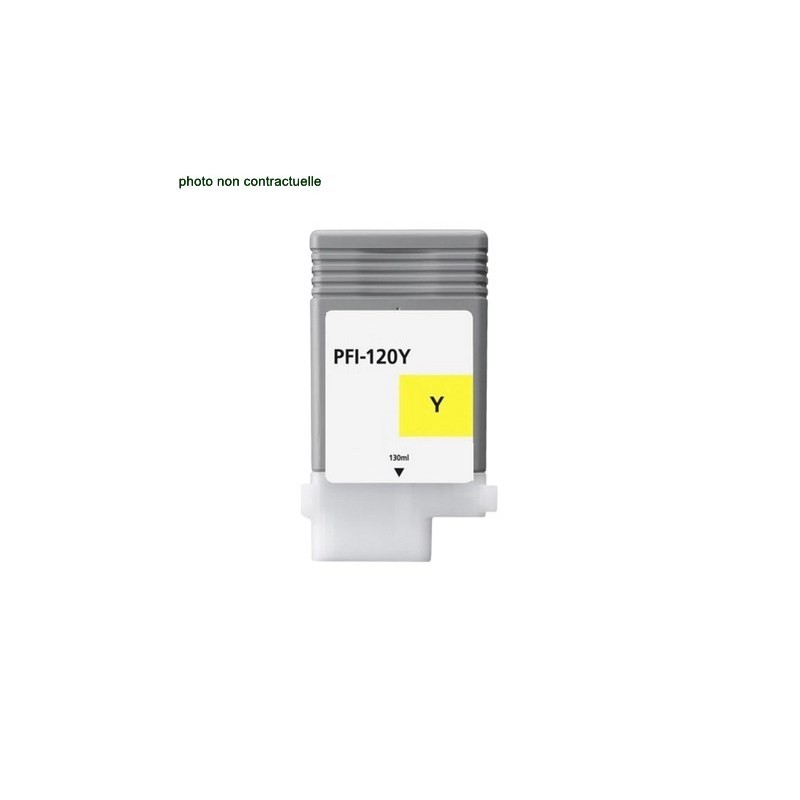 Canon® PFI120 Yellow (130 ml) cartouche générique - Économies garanties