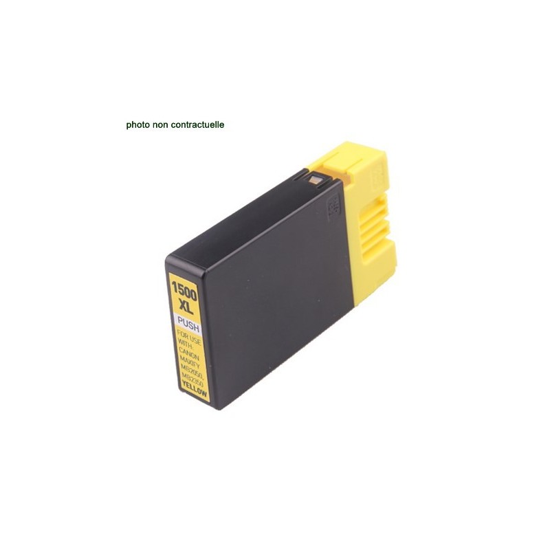 Canon® PGI 1500 Yellow XL (935 pages) cartouche générique - Économies garanties