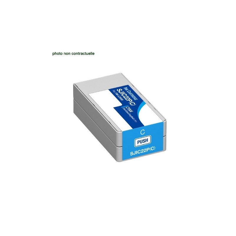 Epson® SJIC22 Cyan (32.5ml) cartouche générique - Économies garanties