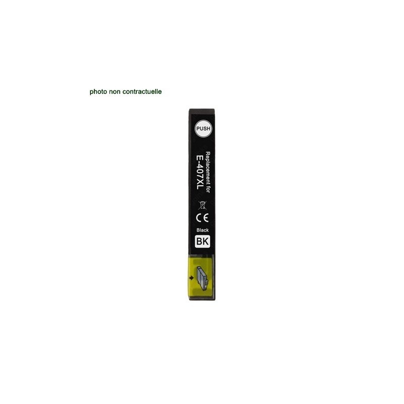 Epson® 407 XL Black (2600 pages) cartouche générique - Économies garanties