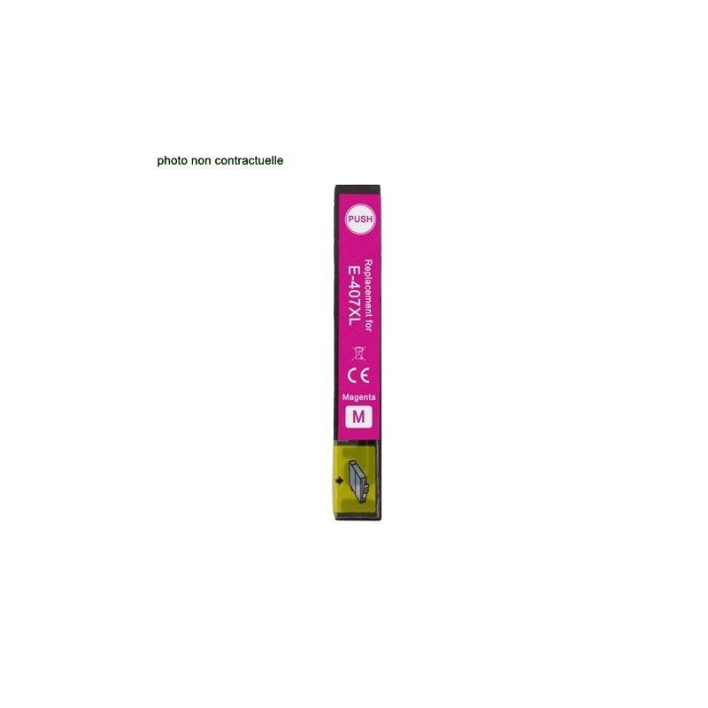 Epson® 407 XL Magenta (1900 pages) cartouche générique - Économies garanties