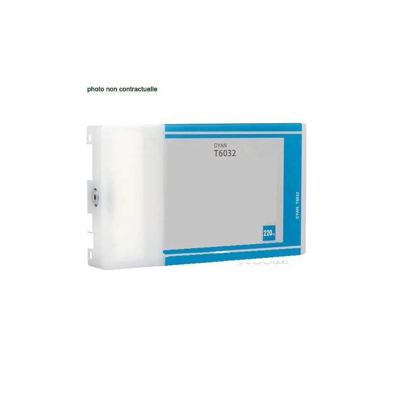 Epson® T6032 Cyan (220ml) cartouche générique - Économies garanties