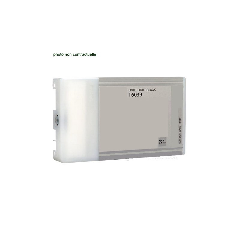 Epson® T6039 Light Light Black (220ml) cartouche générique - Économies garanties