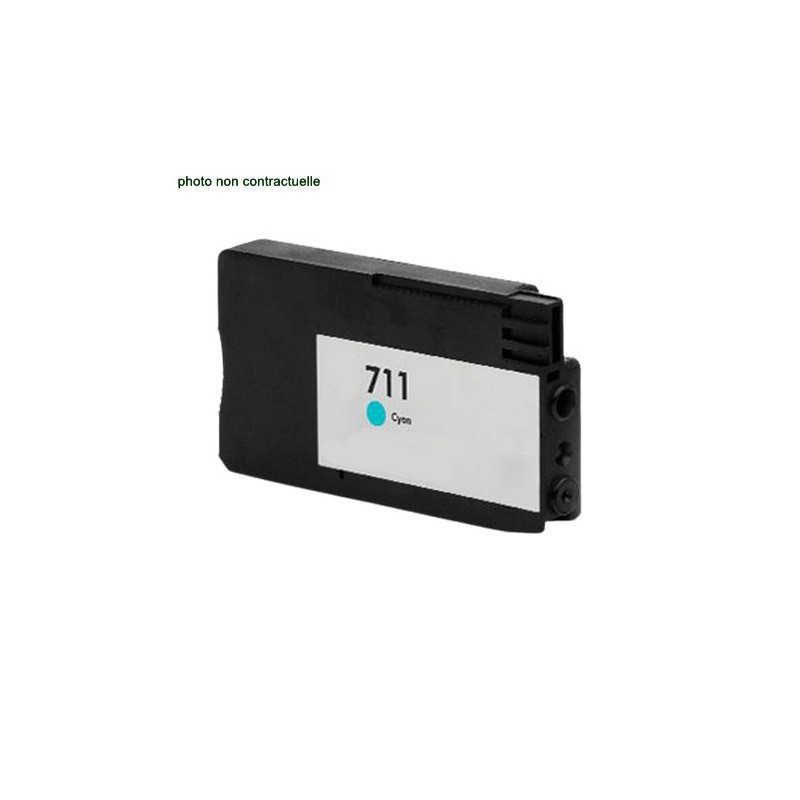 HP® 711 Cyan (29ml) cartouche générique - Économies garanties