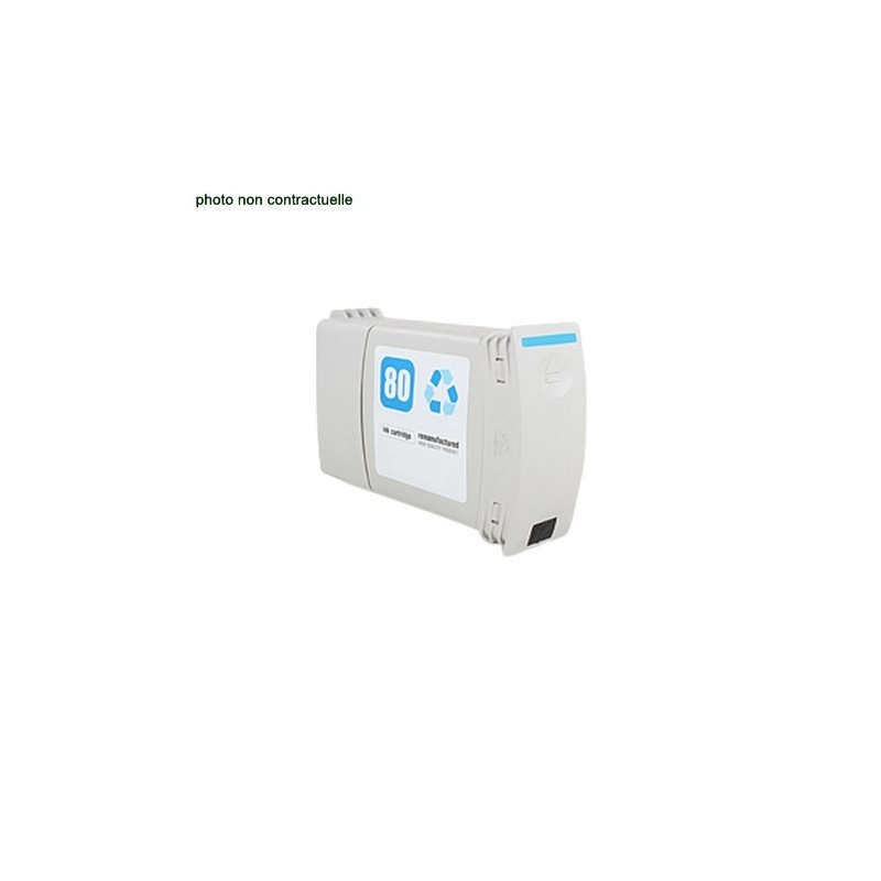 HP® 80 Cyan (4400 pages) cartouche générique - Économies garanties