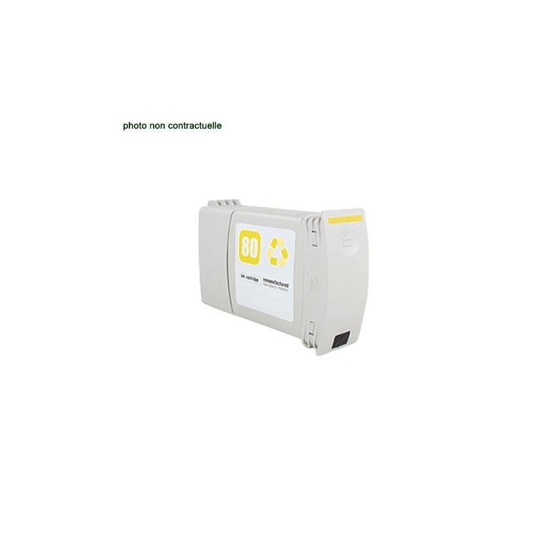 HP® 80 Yellow (4400 pages) cartouche générique - Économies garanties