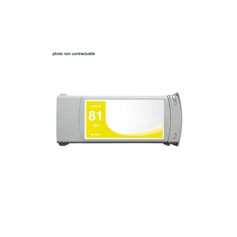 HP® 81 Yellow (1400 pages) cartouche générique - Économies garanties