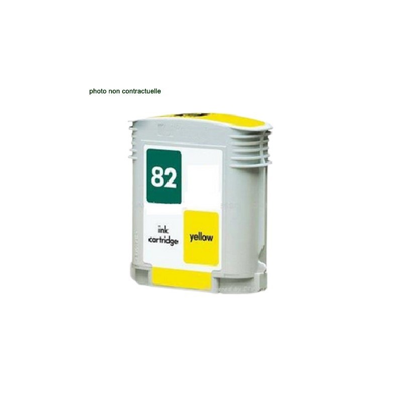 HP® 82 Yellow (4300 pages) cartouche générique - Économies garanties