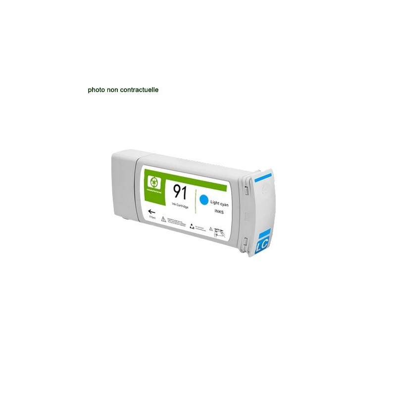 HP® 91 Light Cyan (775ml) cartouche générique - Économies garanties