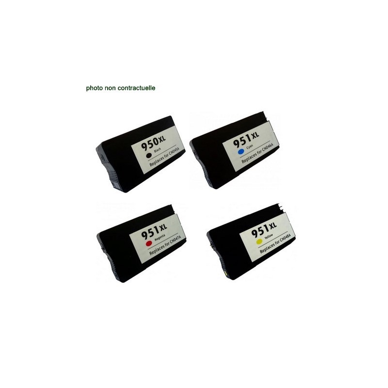 HP® 950 / 951 XL  pack de 4 cartouches génériques - Économies garanties