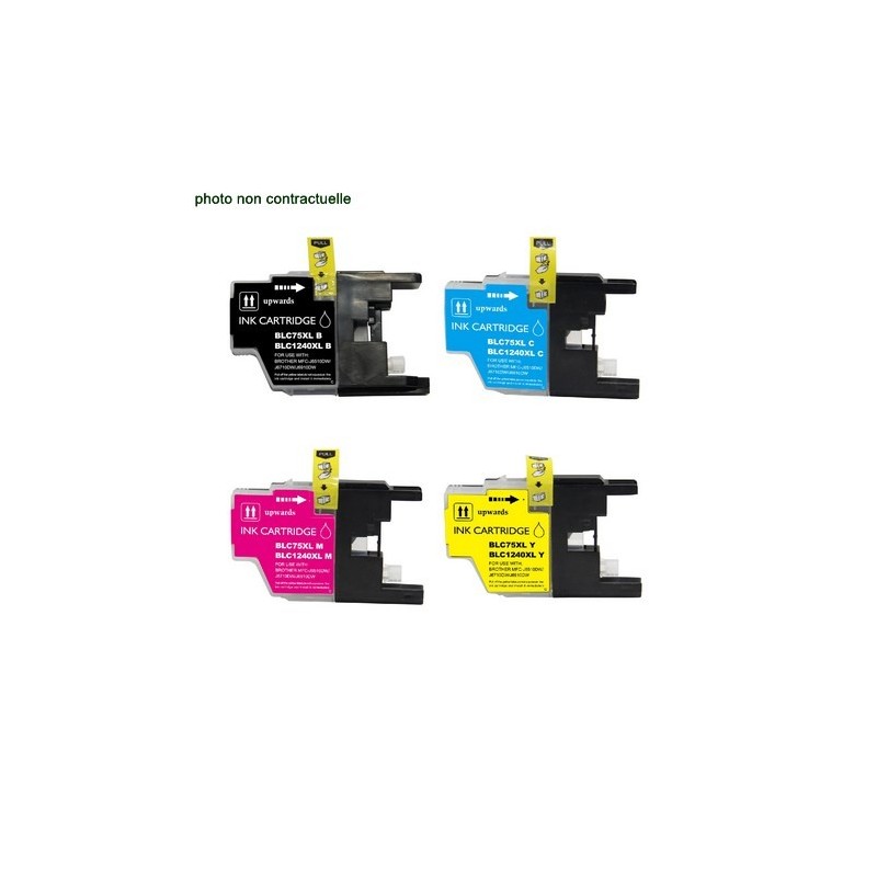 Brother® LC 1240 XL pack de 4 cartouches génériques - Économies garanties
