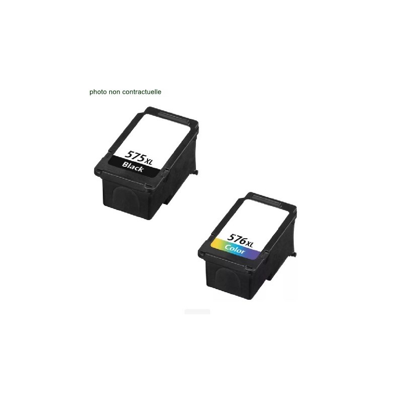 Canon® PG 575 / CL 576 XL Génériques pack de 2 cartouches génériques - Économies garanties