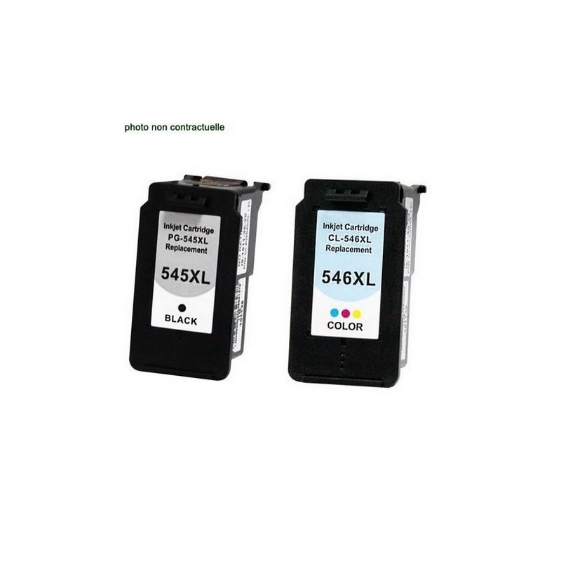 Canon® PG 545 / CL 546 XL Génériques pack de 2 cartouches génériques - Économies garanties