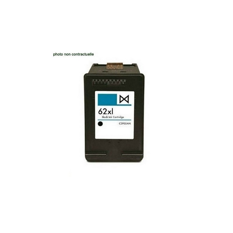 HP® 62 XL Black (600 pages) cartouche générique - Économies garanties