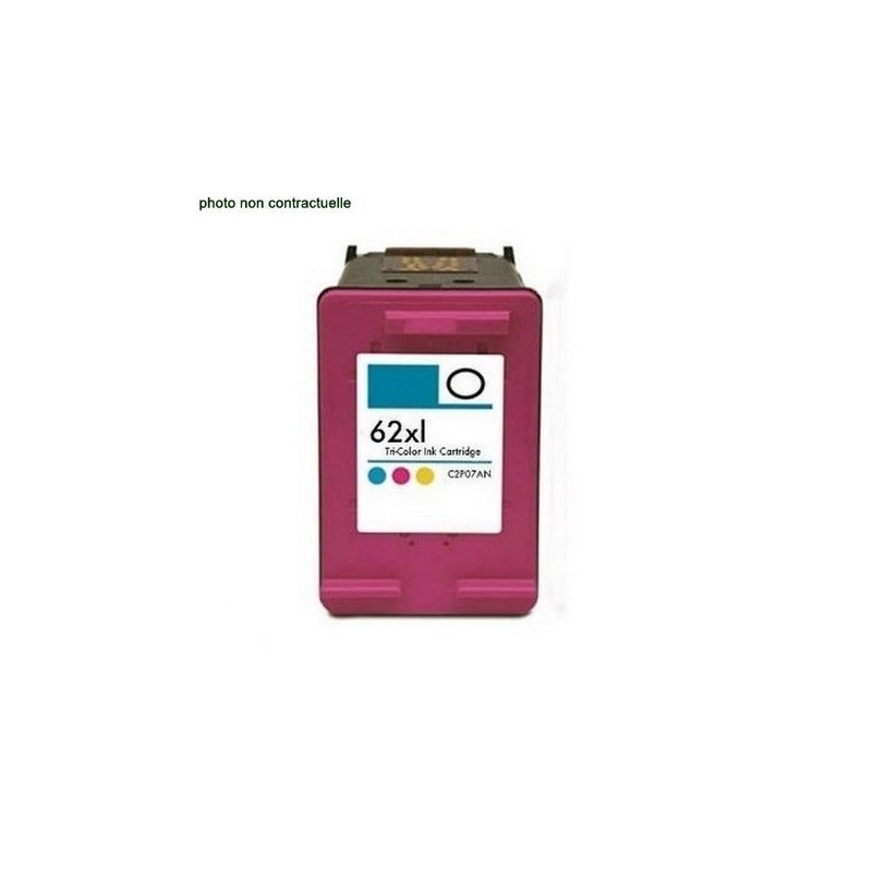 HP® 62 Color XL (20ml)  cartouche générique - Économies garanties